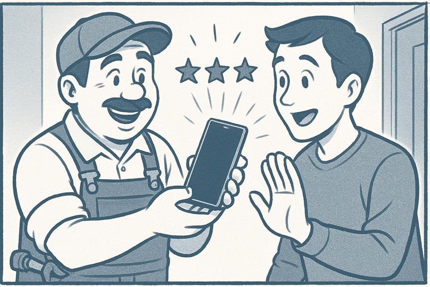 ask reviews immediately aftercompletion